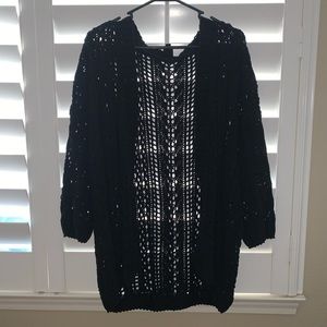 Size Small Black Knitted Cardigan